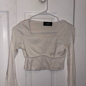Long sleeve crop top